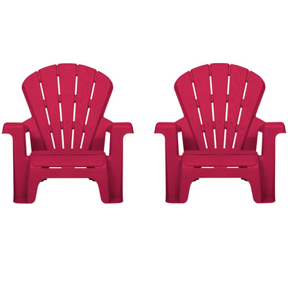 Garden Chair - Red 2 Pack