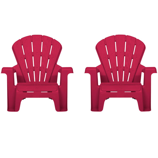 Garden Chair - Red 2 Pack