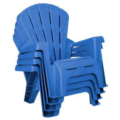 Garden Chair - Blue 4 Pack